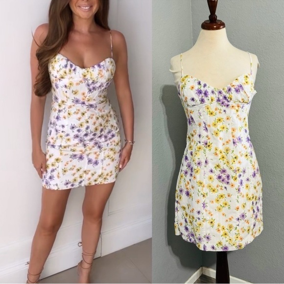 FLORAL PRINT DRESS - Picture 1 of 8